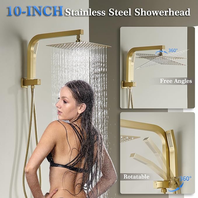 Brushed Gold Shower System - Image 3