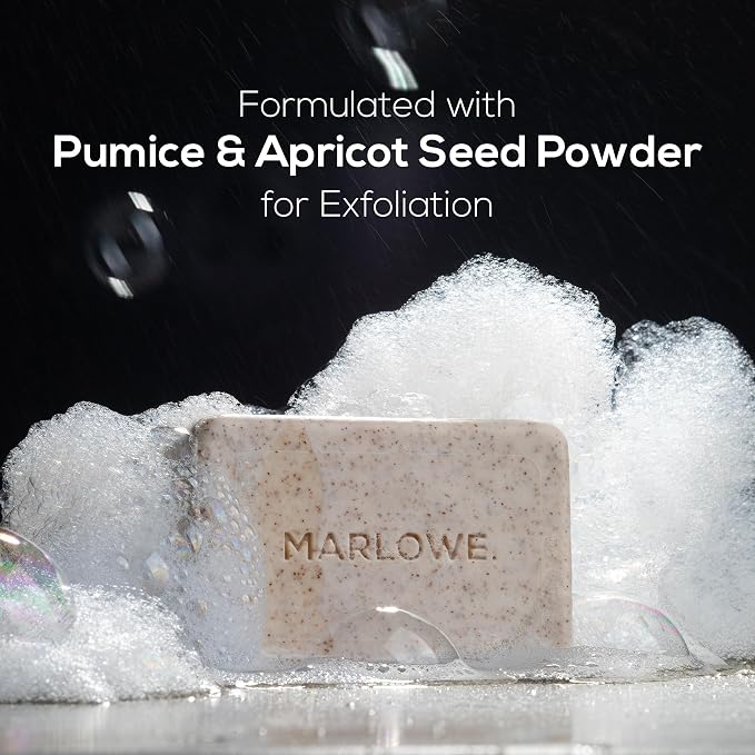 MARLOWE. No. 102 Body Scrub Soap 7 oz, Exfoliating Soap Bar - Image 3