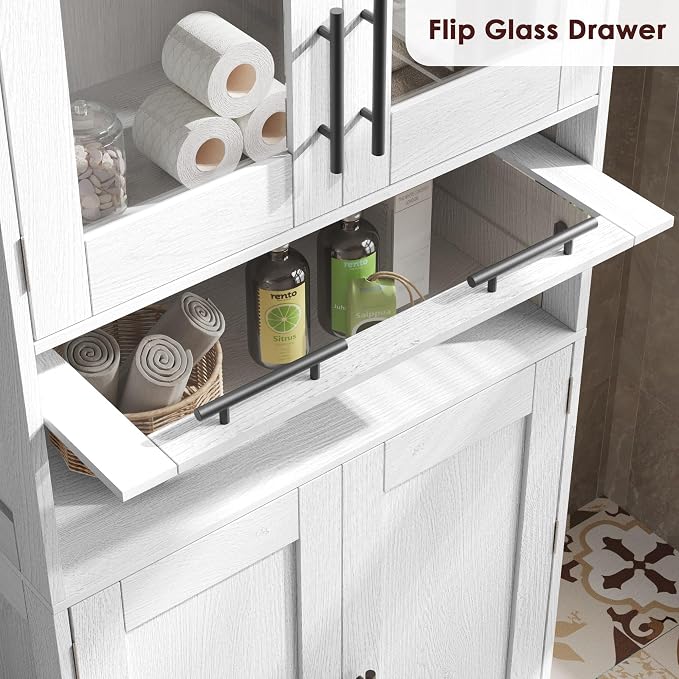 GAOMON Tall Bathroom Cabinet, Freestanding Storage Cabinet - Image 6