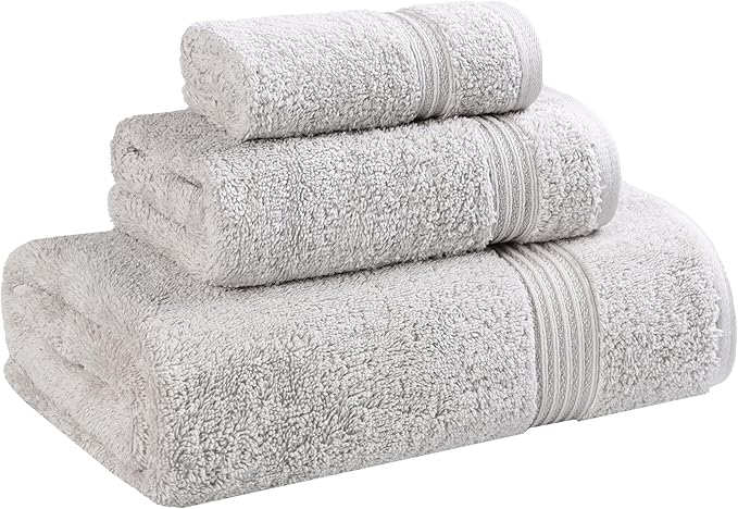 Superior Egyptian Cotton 3-Piece Towel Set, Basic Towels by SUPERIOR