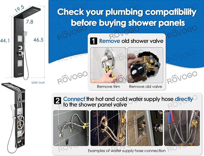 ROVOGO Shower Panel Tower System - Image 7