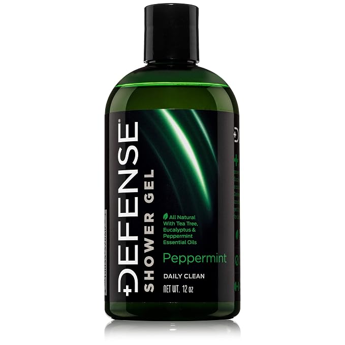 Defense Soap Peppermint Tea Tree Body Wash | All Natural Organic Shower Soap by DefenseSoap