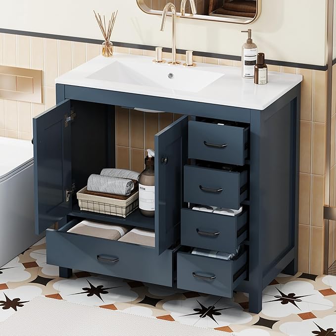 Harper & Bright Designs 36" Bathroom Vanity by HarperBrightDesigns