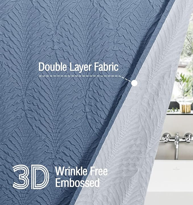 Gibelle Ombre Blue Shower Curtain - Image 3