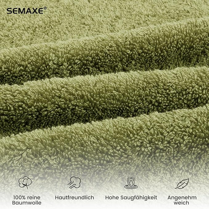 SEMAXE 12 Pack Hand Towels for Bathroom, 100% Cotton Towels - Image 4