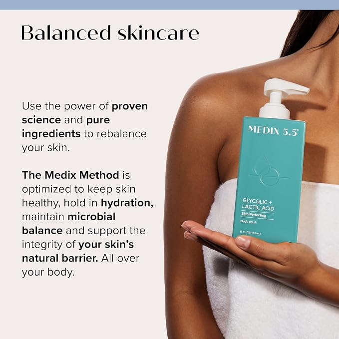 MEDIX Glycolic Acid + Lactic Acid Body Wash & Vitamin C Body Wash 2PC Skincare - Image 9
