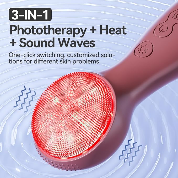 Colorful LED Silicone Face Wash Brush - Image 3