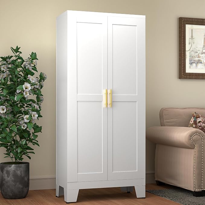 61.02" Pantry Cabinet, Kitchen Pantry Storage Cabinets by GAIOUS