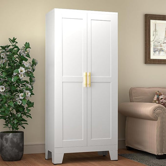 61.02" Pantry Cabinet, Kitchen Pantry Storage Cabinets by GAIOUS