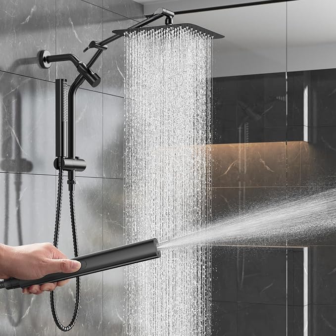 Veken 10" Luxurious All Metal Rain Shower Head by Veken