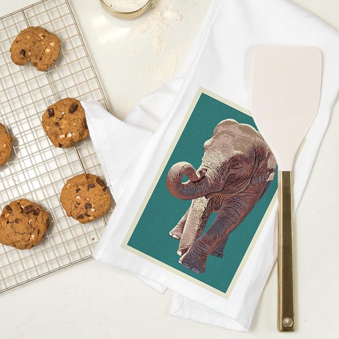Asian Elephant, Letterpress - Image 7