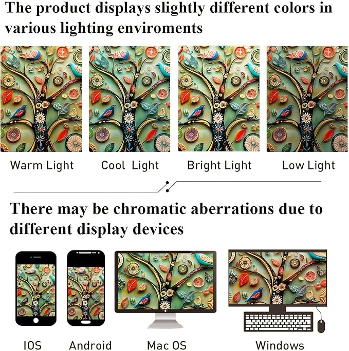 Bohemian Shower Curtain, Boho Floral Print Water Repellent Polyester Fabric - Image 7