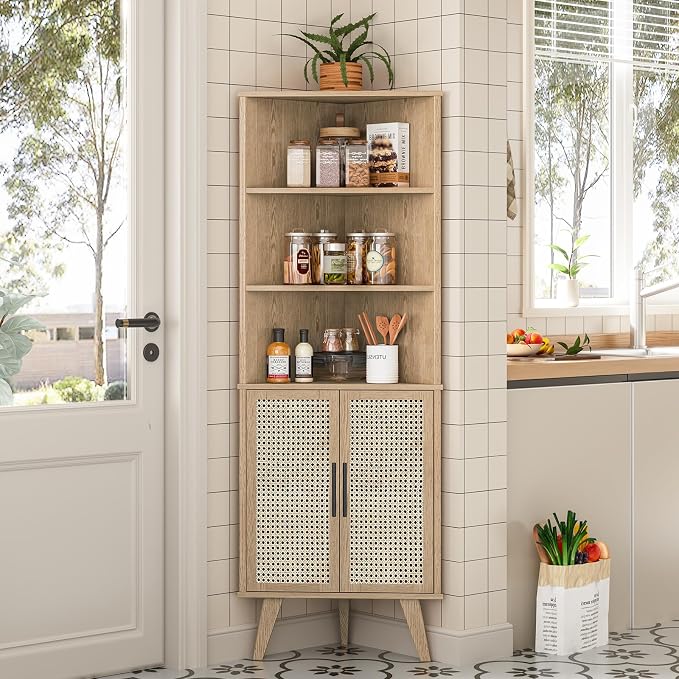Corner Storage Cabinet, Free Standing Corner Storage Cabinet by Halitaa