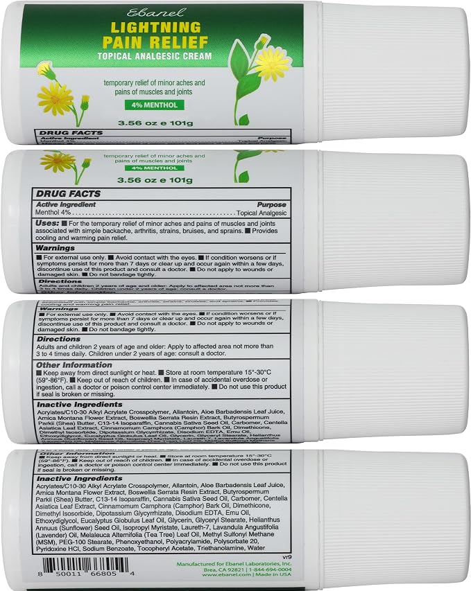 Ebanel Pain Relief Roll On for Arthritis, Strains & Sprains - Image 9