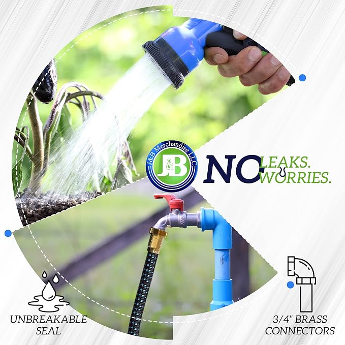 J&B XpandaHose 75ft Expandable Garden Hose - Image 9