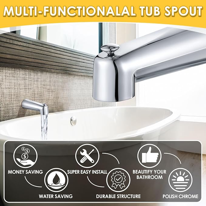 Enhon 7 Inch Slip on Tub Spout - Image 5
