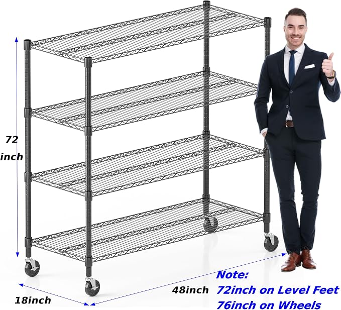 Homdox Heavy Duty Metal Shelves - Image 3
