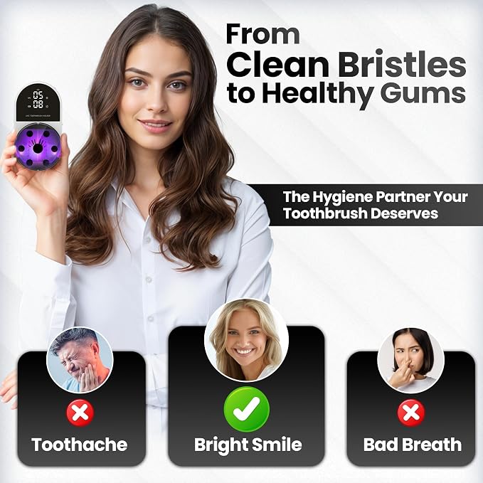 UV Toothbrush Sanitizer Holder & Cleaner - Image 5