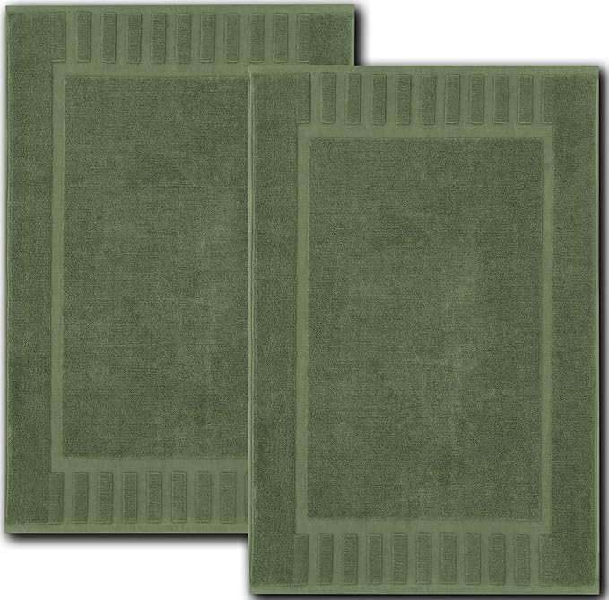 White Classic Luxury Bath Mat Floor Towel Set by WhiteClassic