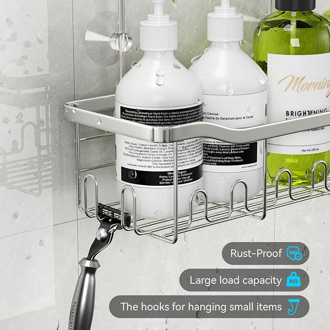 BYT Shower Caddy Hanging, Shower Organizer Hanging - Image 3