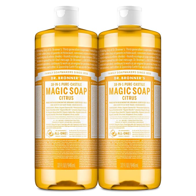 Dr. Bronner's Magic Soap-Pure-Castile Liquid Soap-Regenerative Organic by DrBronners
