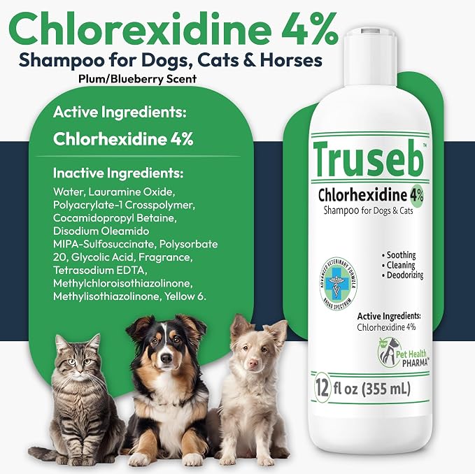 Truseb Topical Chlorhexidine 4% Shampoo - Image 2