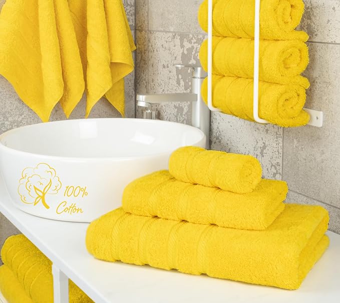 American Soft Linen Premium 3 Piece Towel Set, 1 Bath Towel 1 Hand Towel 1 - Image 3