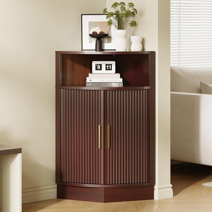 Corner Bathroom Cabinet, Modern Small Corner Cabinet by FiveWillowise