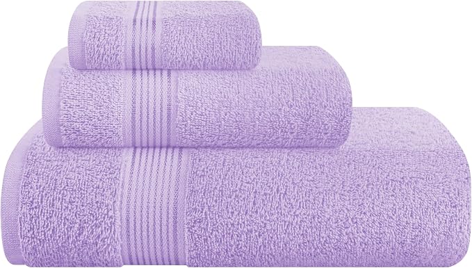 Belizzi Home Ultra Soft 3 Pack Cotton Towel Set, Contains a Bath Towel 28x55 by Unknown