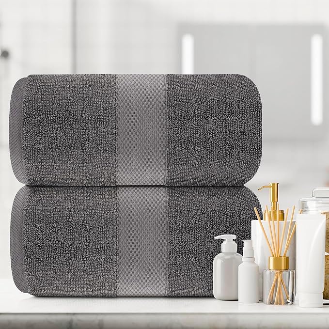 White Classic Luxury Bath Sheets Towels - Image 6