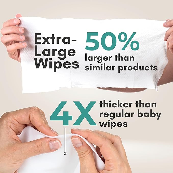 Nurture XL Ultra Thick Body Wipes - Image 2