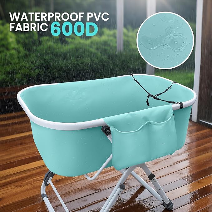 Dog Bathtub, Portable & Elevated Dog Bath Tub - Image 4