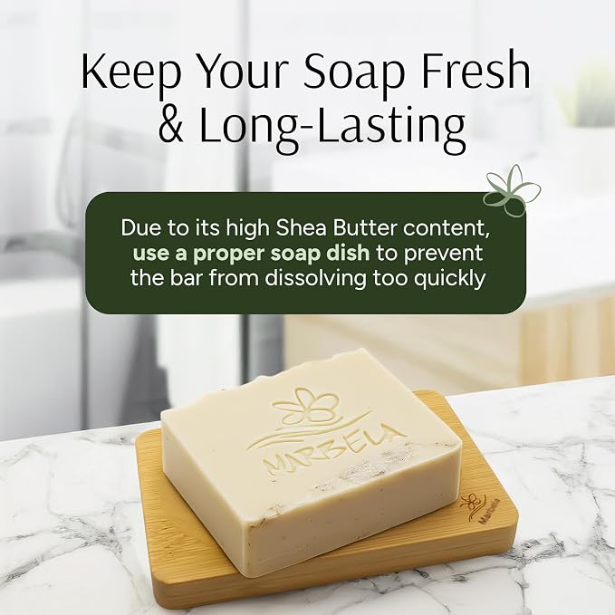 Marbela Cosmetics Natural Oats Handmade Soap Bar - Image 7