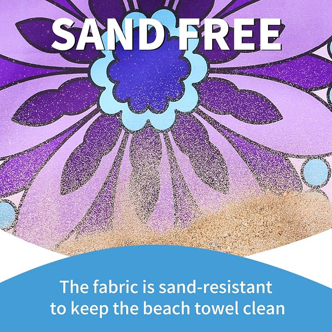 6 Pack Lightweight Thin Beach Towel Oversized 71"x32" Big Extra Large - Image 5