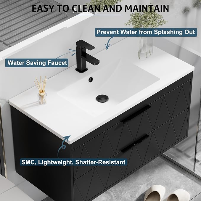 eclife 36" Bathroom Vanities Cabinet - Image 6