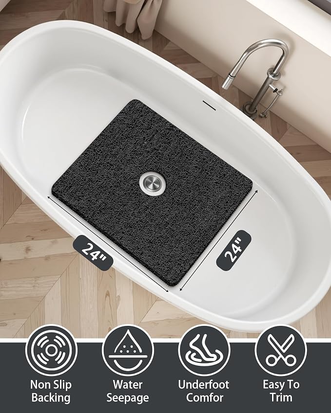 Mecko Square Non-Slip Shower Mats - Image 2