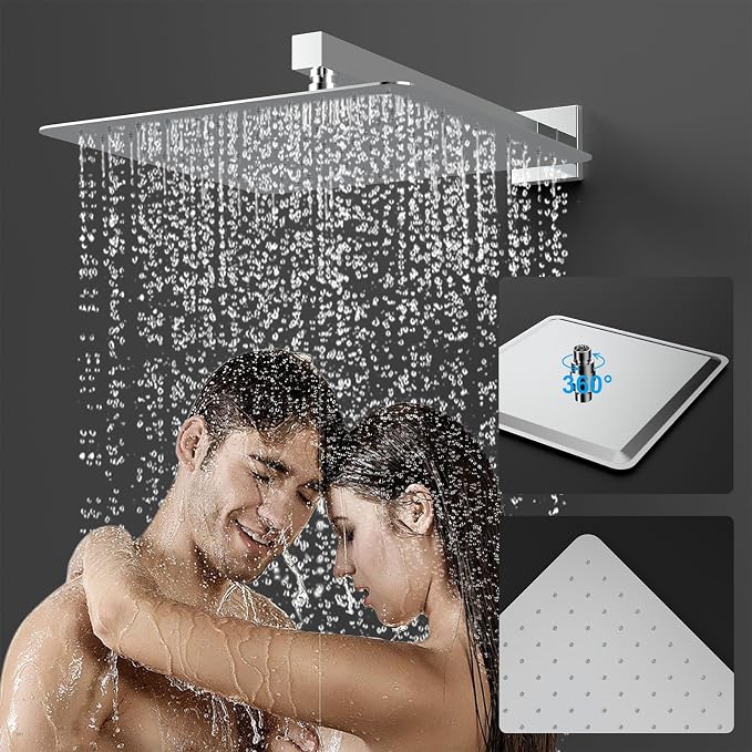 Shower System Modern Rain Brass Faucet Set - Image 5