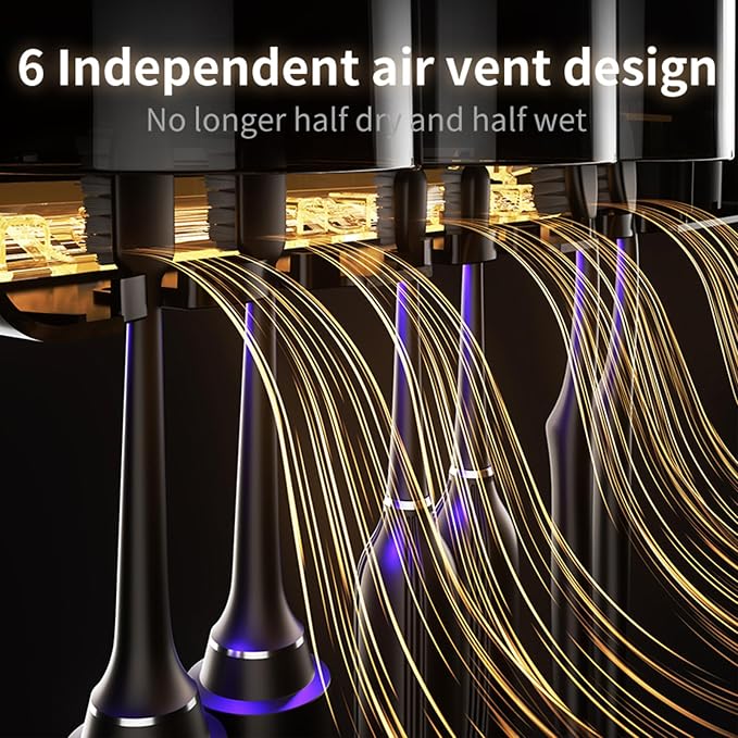 Wall Mounted Toothbrush Holders, Automatic Toothpaste Dispenser, 3 Cup - Image 3