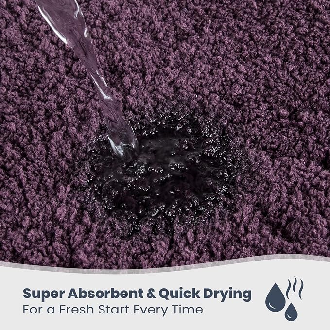 PURRUGS Bathroom Rug Non-Slip Machine Washable 30" x 60", Super Absorbent and - Image 2