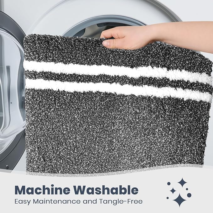 PURRUGS Bathroom Rug Non-Slip Machine Washable 24" x 60", Super Absorbent and - Image 6