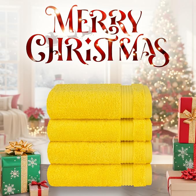 Cotton Paradise Hand Towels for Bathroom, 100% Cotton Turkish 4 Piece Hand - Image 2