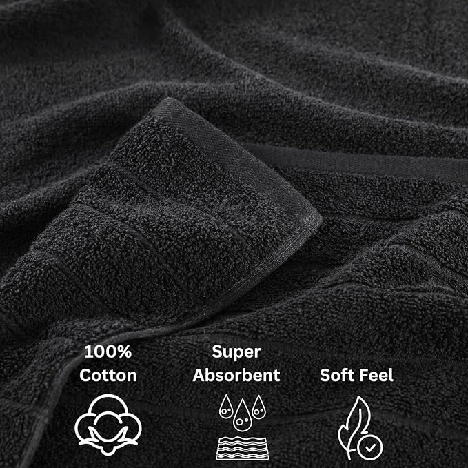 Casa Platino 100% Cotton Bathroom Towels Set - Image 5