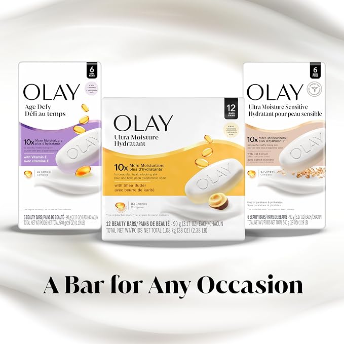 Olay Beauty Bar, Ultra Moisture, 10x More Moisturizers, Nourishing Conditioners - Image 10