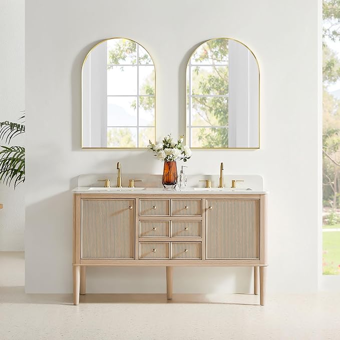 ALTAIR 60 in Bathroom Vanities Double Sink Floating and Freestanding Vanity by ALTAIR