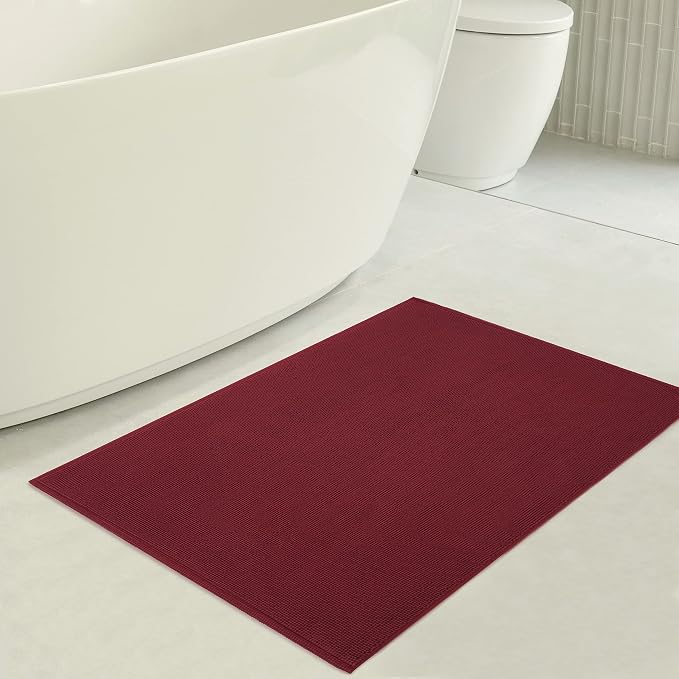 American Soft Linen Bath Rug, 20 in 34 in 100% Cotton Bath Mats Rugs - Image 3