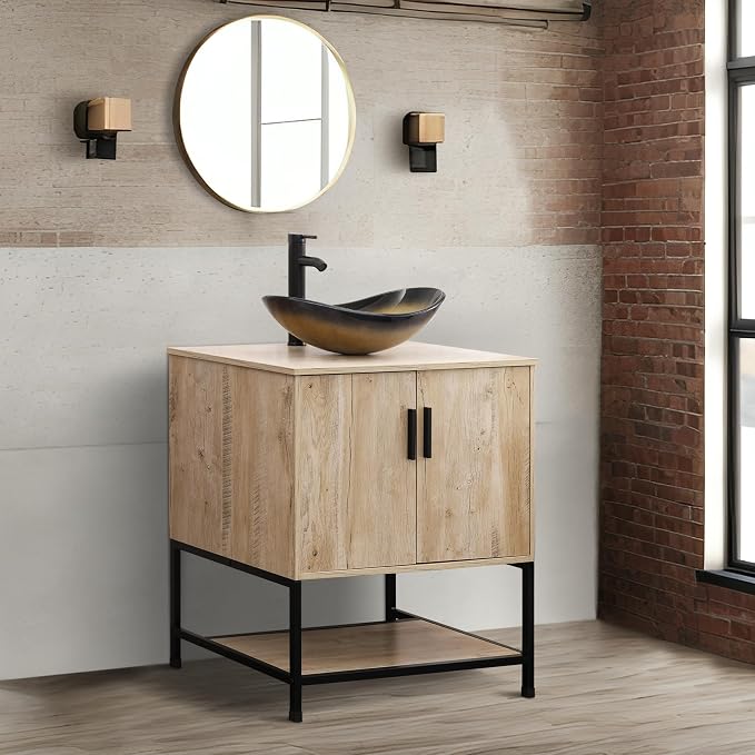UEV Rustic Oak 30" Bathroom Vanity - Image 5
