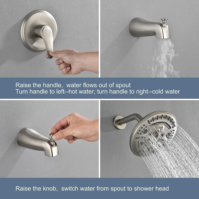 SHAMANDA Shower Tub Faucet Set - Image 6