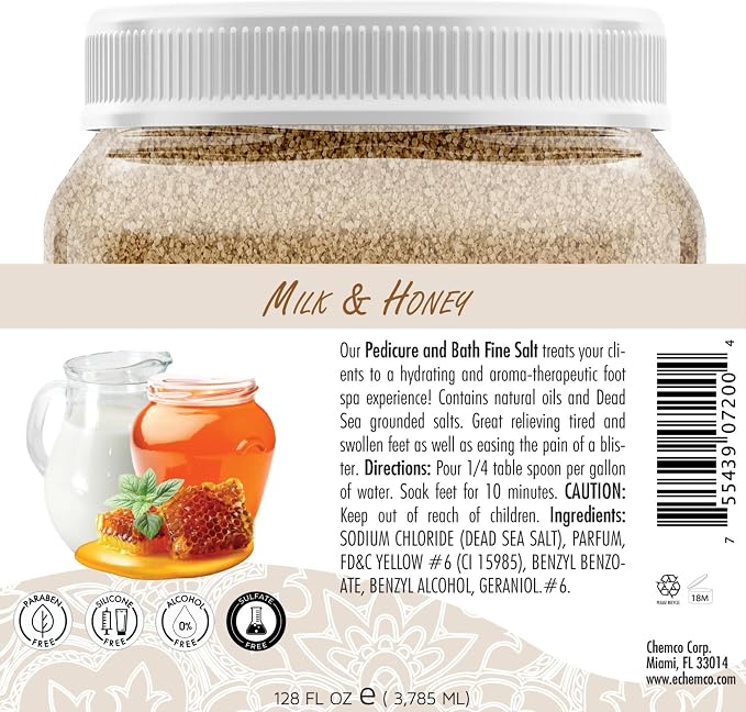 SPA REDI - Detox Foot Soak Pedicure and Bath Fine Salt, Milk and Honey - Image 8