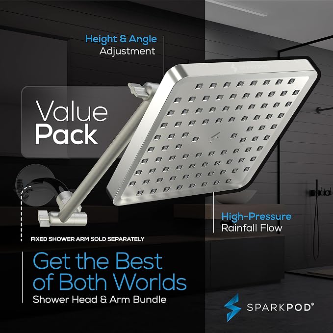 SparkPod Square Rain Shower Head - Image 3