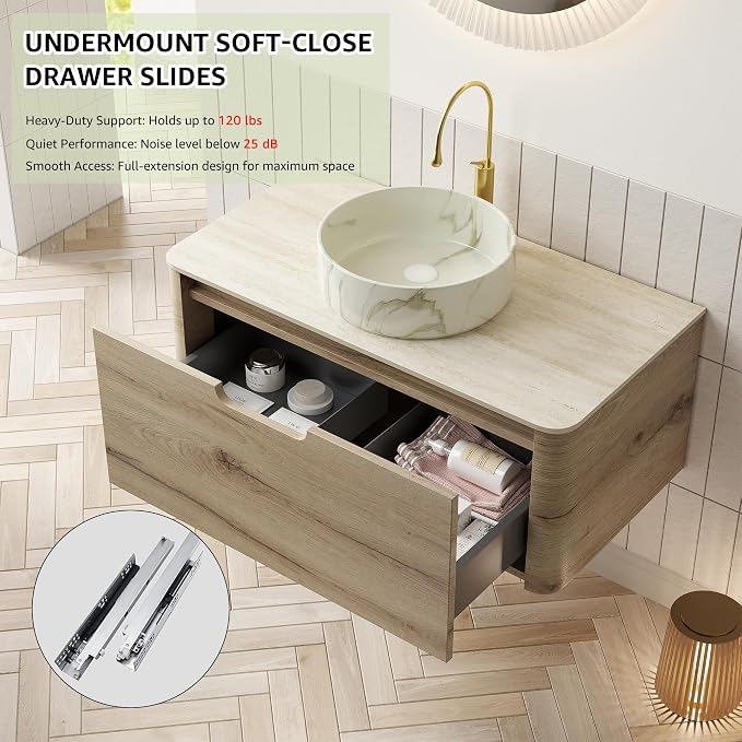 Yayzy 30” Floating Bathroom Vanity - Image 3